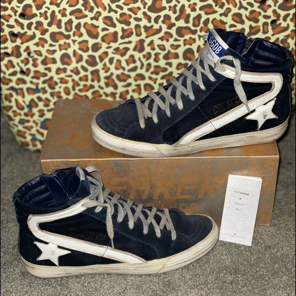 Auth golden goose mid rise w box